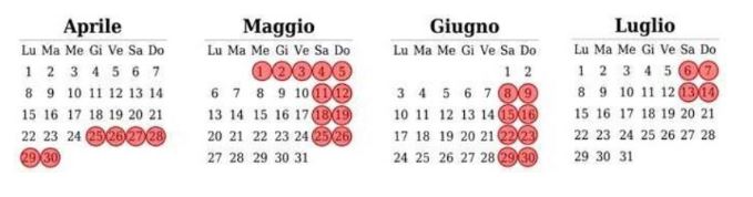 Calendario Contributo di Accesso Venezia